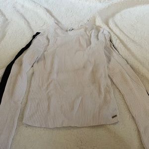 Black and White Long Sleeve Hollister Shirt